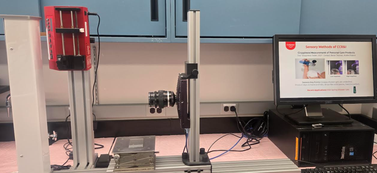 Lab dispensing measurement setup